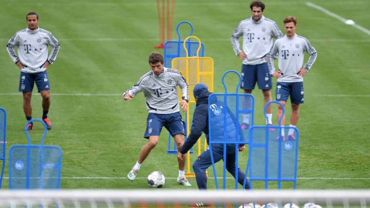 El Bayern ya entrena en grupo y empieza a pensar en el Union