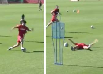 Clumsy Kubo shows rustiness in comedy training-ground fall