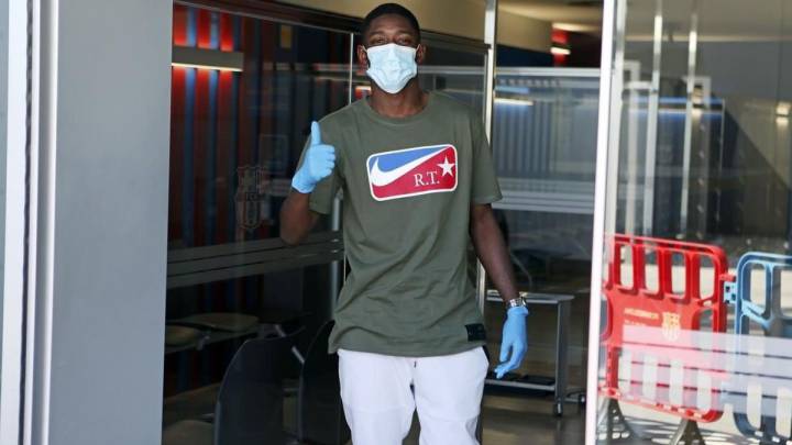 Test a Dembélé: va muy retrasado en su recuperación