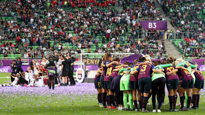 Final de la Champions entre el Barça y el Olympique de Lyon en Budapest.