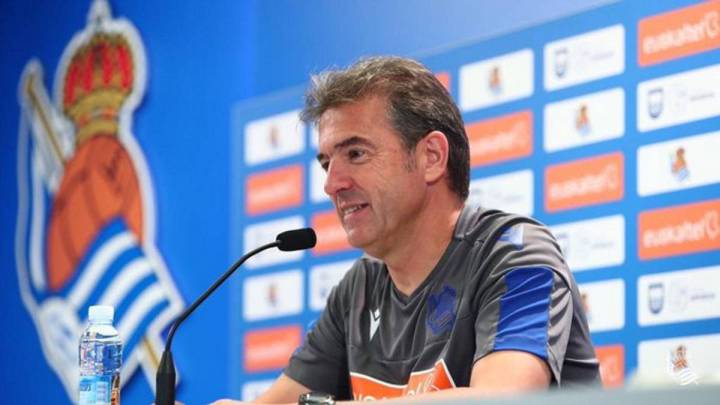 Gonzalo Arconada, entrenador de la Real Sociedad.