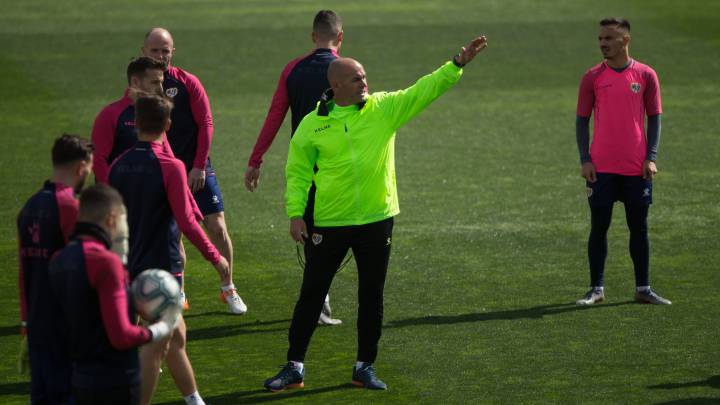 Paco Jémez, durante una sesión.