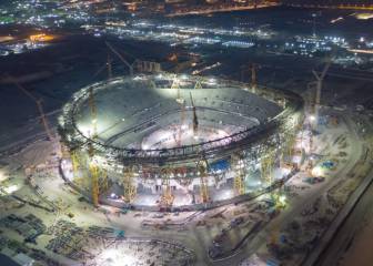 World Cup 2022: The outline of the Lusail Stadium takes shape