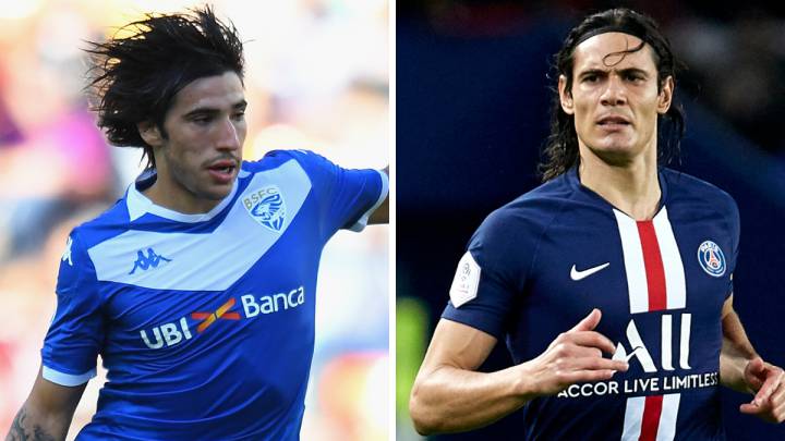 Cavani y Tonali, para olvidar a Lautaro
