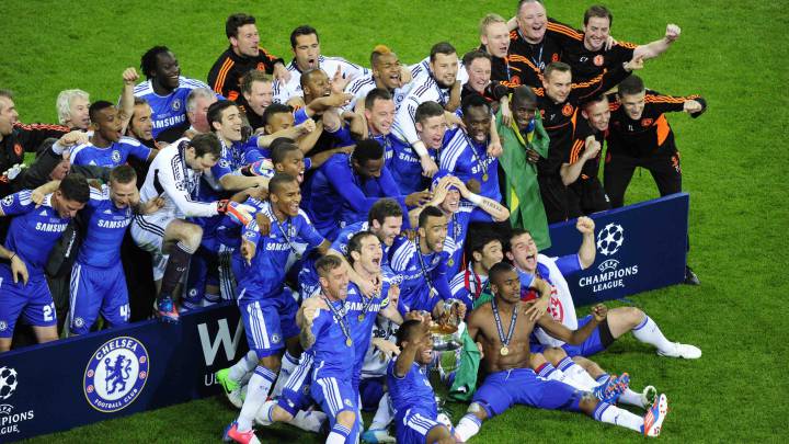 El Chelsea celebra la Champions de 2012.
