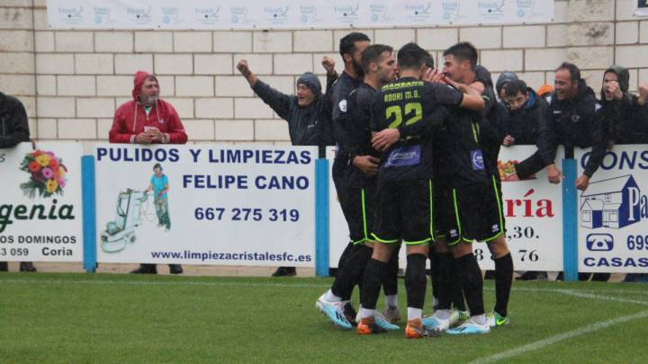 El Cacereño, en un partido de Tercera.