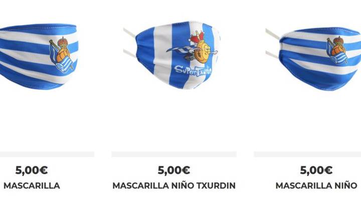Mascarillas de la Real Sociedad