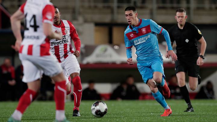 Cantalapiedra, en un partido del Twente.