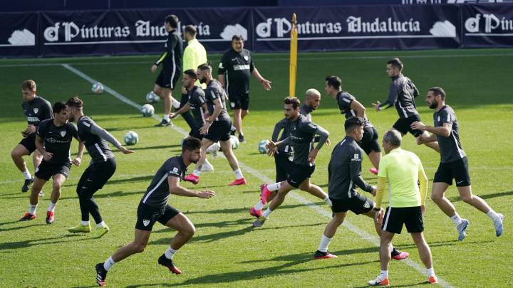 El Málaga inicia este martes los entrenamientos en grupos de 14