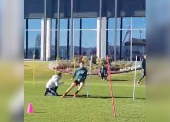 Cristiano made to sweat as Juventus train for Serie A return