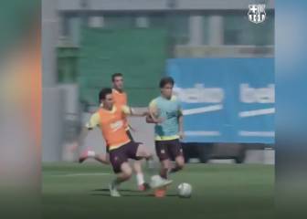 Magical Messi orchestrates nifty training-ground goal