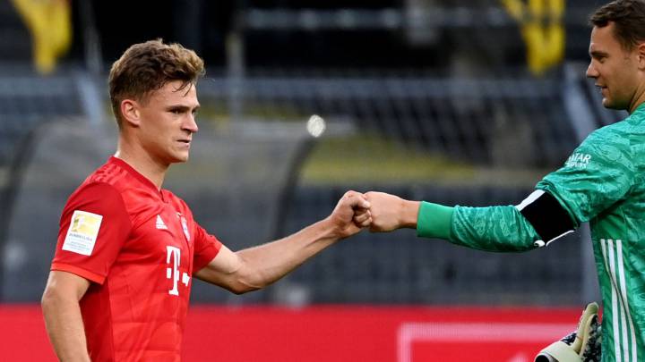 Kimmich, en el partido ante el Dortmund.