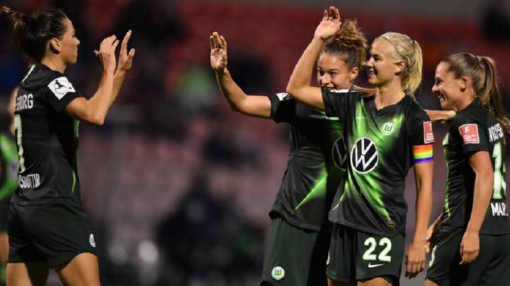Jugadoras del Wolfsburgo.