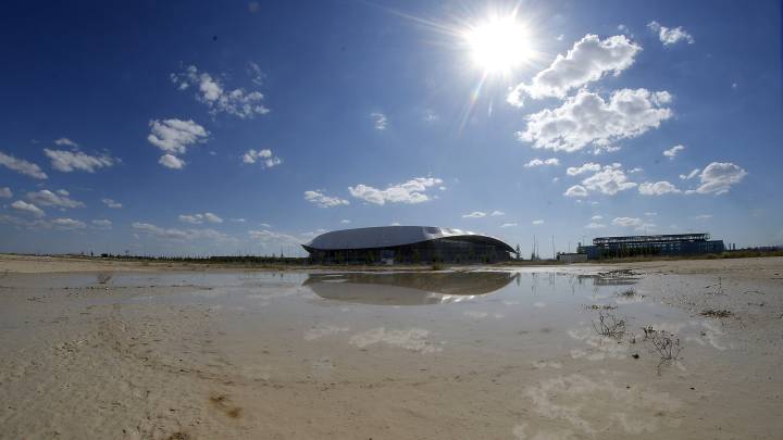 Terrenos donde se ubicará la futura ciudad deportiva del Wanda Metropolitano, a la que el Pleno del Ayuntamiento ha dicho que sí.