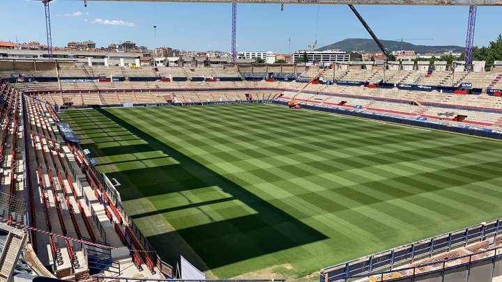 Las obras de El Sadar, muy avanzadas