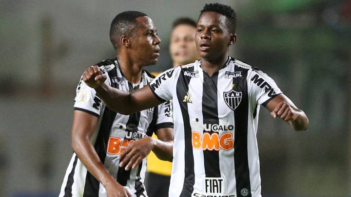 El centrocampista ecuatoriano del Atlético de Mineiro, Juan Cazares, durante un partido.