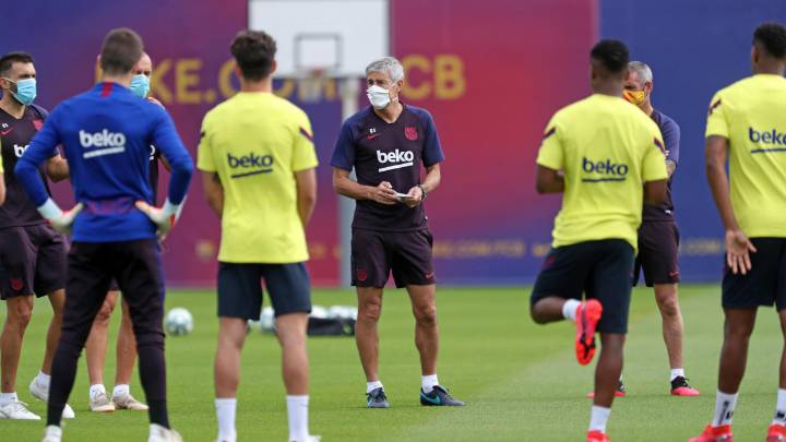 Setién: "Messi is fine"