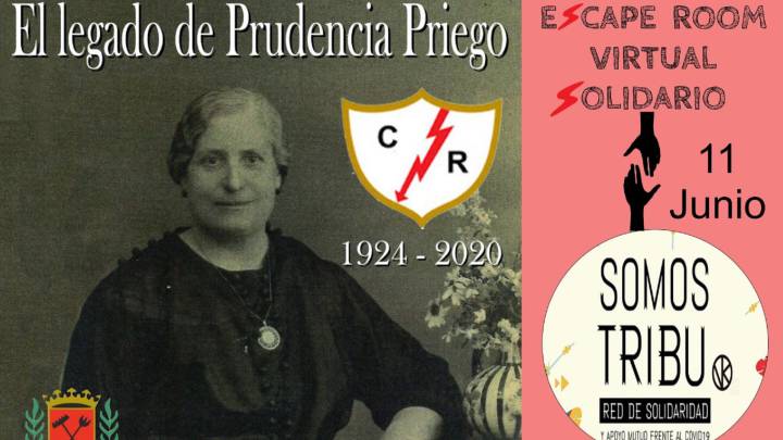 Cartel del 'escape room' creado por las peñas del Rayo.