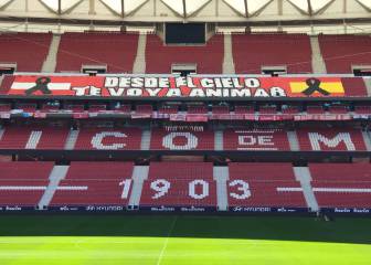 El Atlético se volcó: homenaje a los fallecidos, a las leyendas, minuto de silencio...