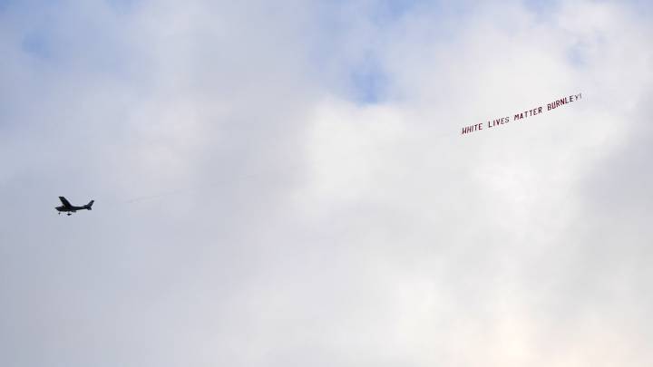 Pancarta que pasó en un avión