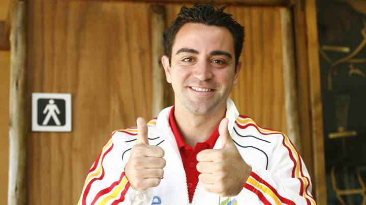 Xavi Hernández posó para AS el 22 de junio de 2010 en el cuartel general de la Selección en Potchefstroom.