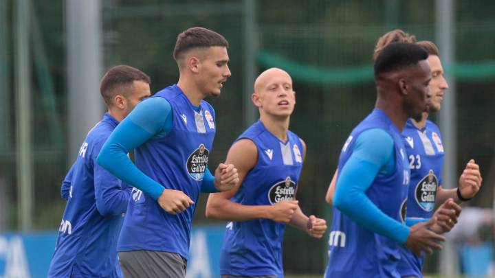Hugo Vallejo con Mollejo en un entrenamiento