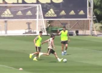 Isco se luce en práctica con este detalle ante Courtois