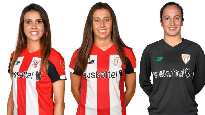 Jone Ibáñez, Marta Perea y Andere Leguina.