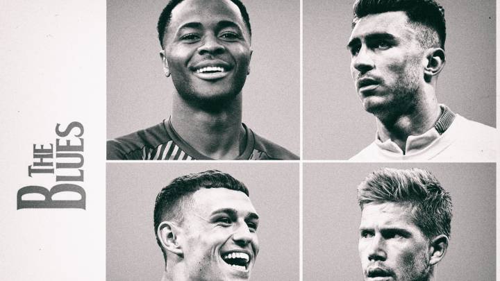 Sterling, Laporte, Foden y De Bruyne.