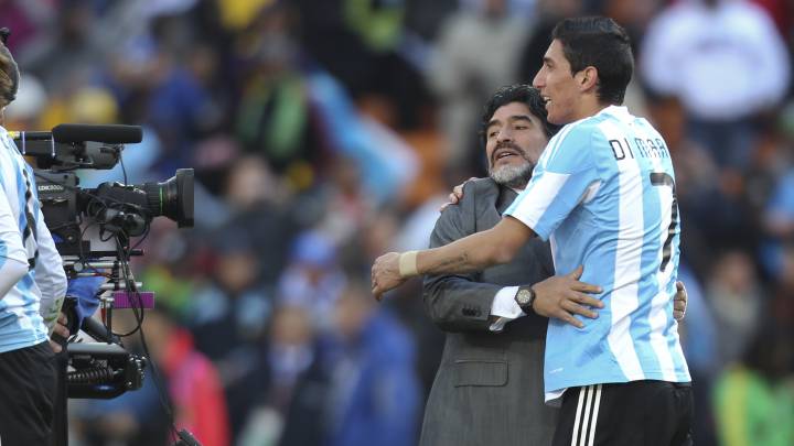 Di María y Maradona.