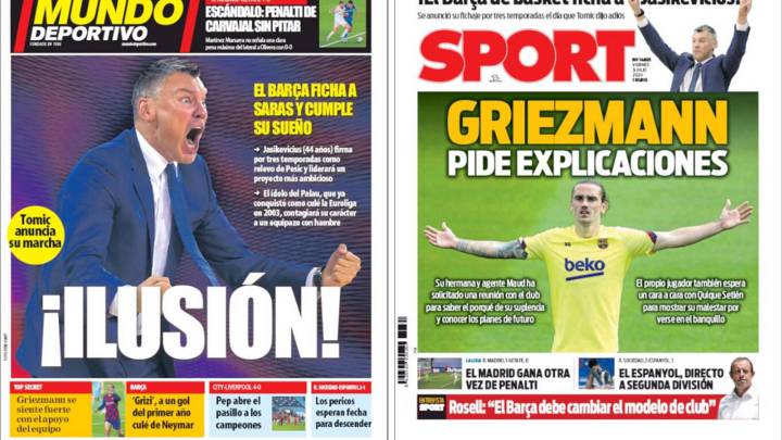 Sport: la hermana de Griezmann pide audiencia con Bartomeu