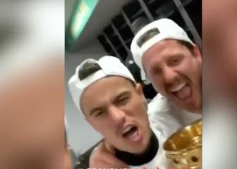 Coutinho, en cabeza y totalmente desatado: así fue la celebración del Bayern en el vestuario