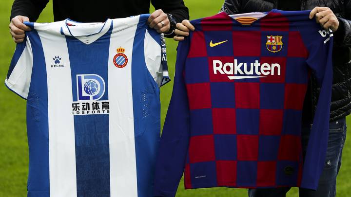 PREVIA DERBI BARCELONA ESPANYOL CAMISETAS ENTRENADORES ERNESTO VALVERDE ABELARDO FERNANDEZ