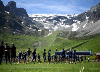 El Lyon femenino se entrena en los Alpes