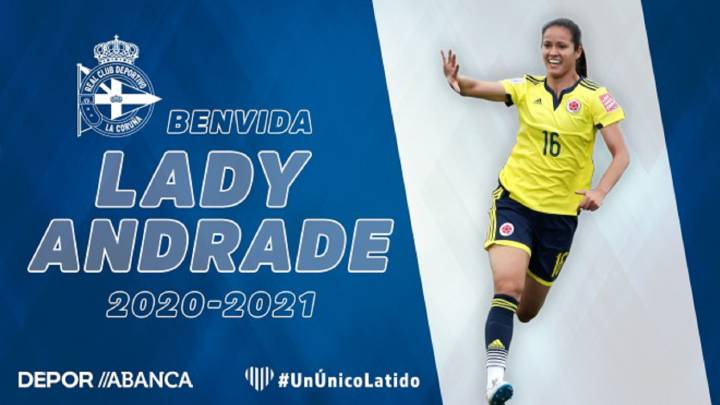 Lady Andrade ficha por el Depor.