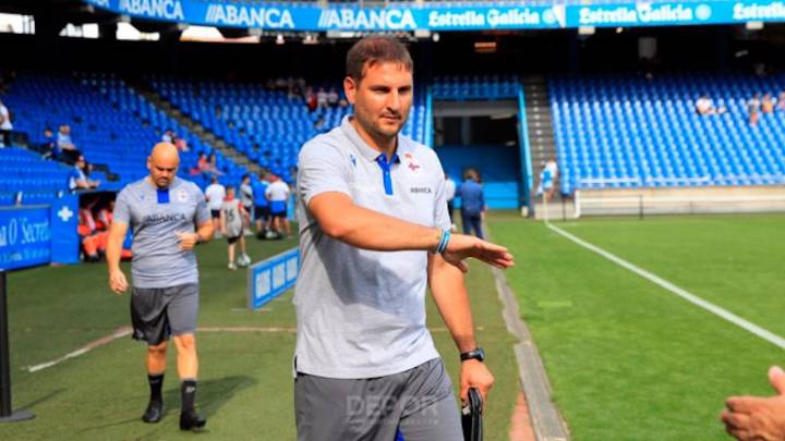 Manu Sánchez durante un partido.