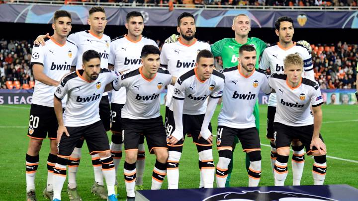 Jugadores del Valencia.