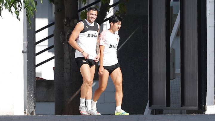 Maxi Gómez y Kang-in Lee.