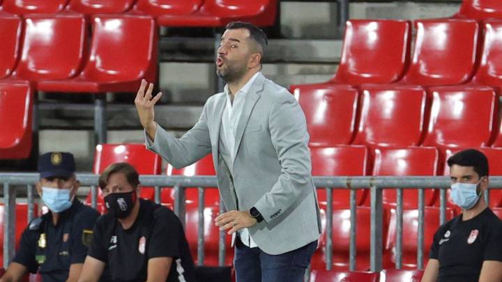 Diego Martínez, en un partido del Granada.