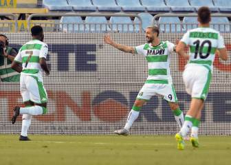 Caputo, goleador del Sassuolo, suma y sigue: tiene a tiro ganar la apuesta su ídolo Del Piero