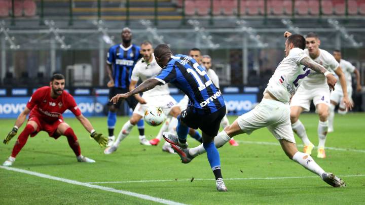 Young en el Inter-Fiorentina