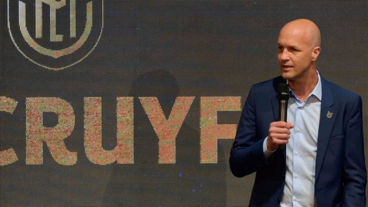 Presentación de Jordi Cruyff como seleccionador de Ecuador a principios de enero.