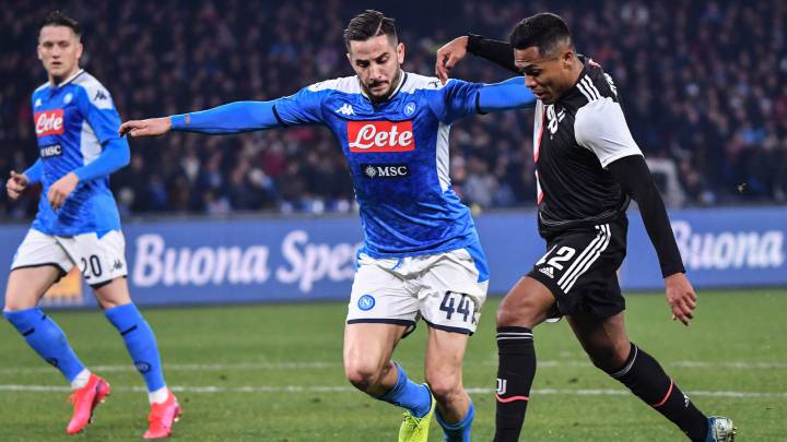 Manolas, en un partido ante el Nápoles.