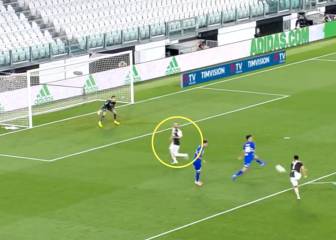 La reacción de Higuaín cuando Cristiano no le hace el pase