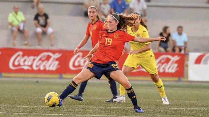 Eva Alonso con la selección.