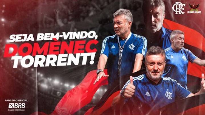 El Flamengo anuncia el fichaje del español Domènec Torrent como su nuevo entrenador.