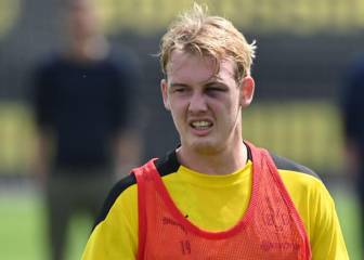 Julian Brandt aparece con un ojo morado en el entrenamiento