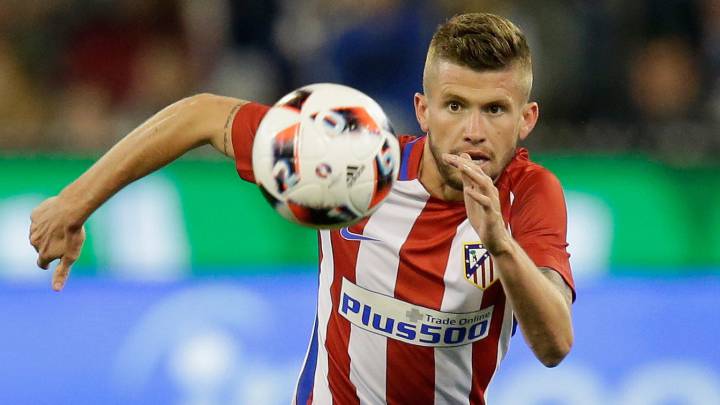 Caio Henrique jugando con el Atlético de Madrid
