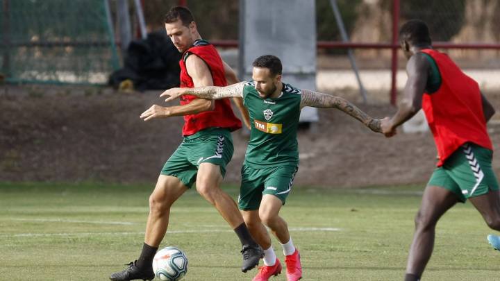 27/07/20 ELCHE ENTRENAMIENTO MANU SANCHEZ IVAN SANCHEZ