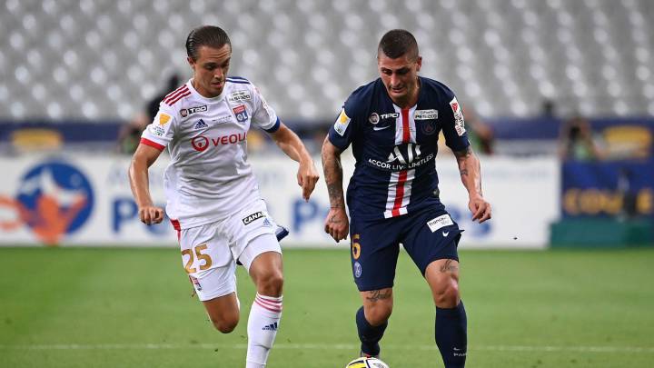 Verratti, baja contra la Atalanta